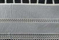 Zavesa z zankami v beli barvi 28085