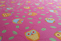 Preproga za sobo za deklice HAPPY OWL
