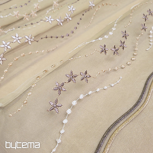 Vitražna zavesa - vezena HF1189