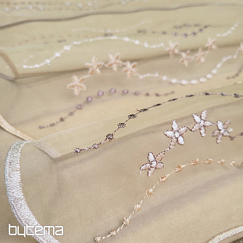 Vitražna zavesa - vezena HF1189