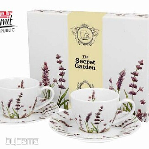 Porcelanasta espresso skodelica set 2 E šapo Lavender