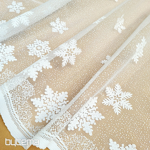 BOŽIČNA žakard zavesa FLAKES II