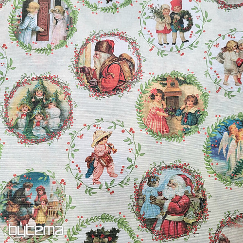 Tkanina za božične dekoracije VICTORIAN CHRISTMAS
