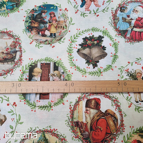 Tkanina za božične dekoracije VICTORIAN CHRISTMAS