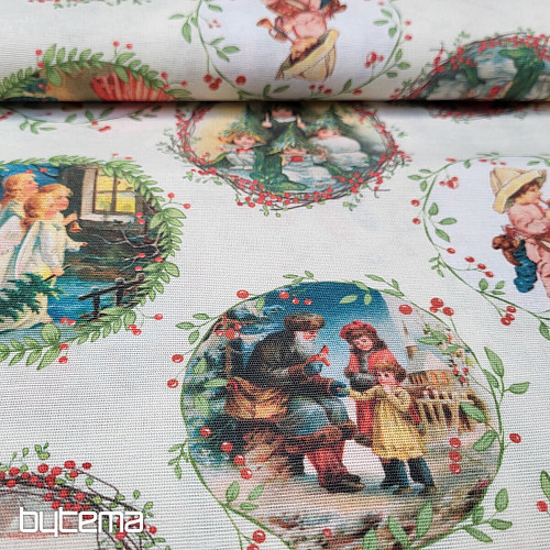 Tkanina za božične dekoracije VICTORIAN CHRISTMAS