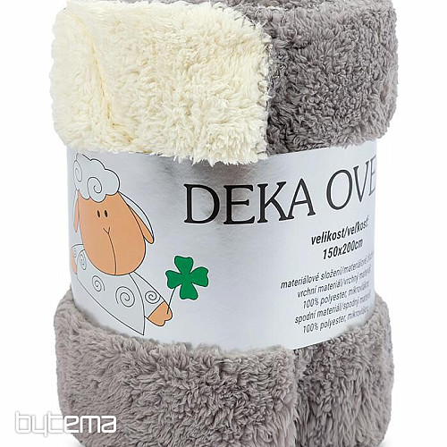Odeja Ovca-ovca svetlo siva/krem