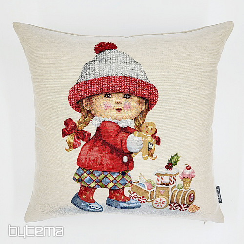 Ovitek za božični gobelin DEKLICA Z IGRAČO