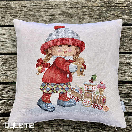 Ovitek za božični gobelin DEKLICA Z IGRAČO