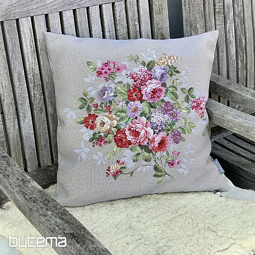 Prevleka za blazino FLOWER BEIGE