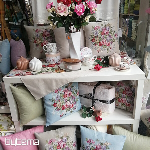 Prevleka za blazino FLOWER BEIGE