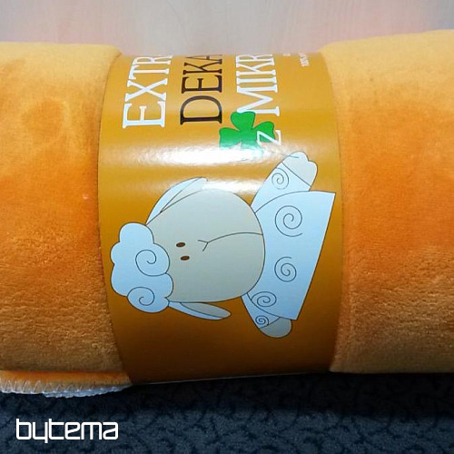 odeja iz mikrovlaken SOFT SHEEP oranžna