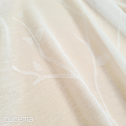 Luksuzna zavesa GERSTER 11769/295/0001 bela