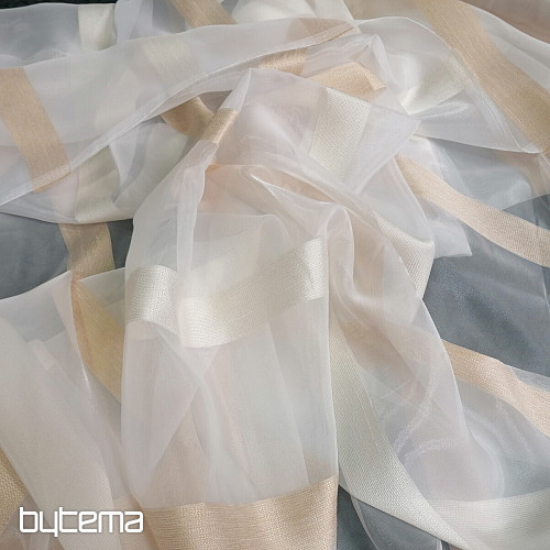Voile zavesa STRIPES GOLD