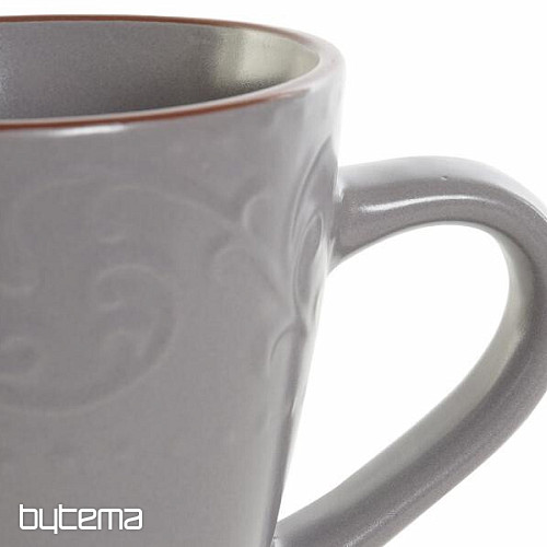 Skodelica GREY RELIEF 325ml siva
