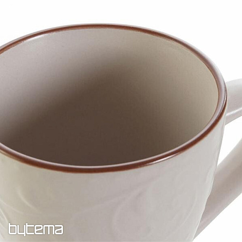 Skodelica BEIGE RELIEF 325ml bež