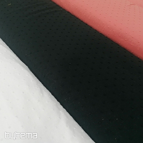 Črna bombažna tkanina z zaponkami