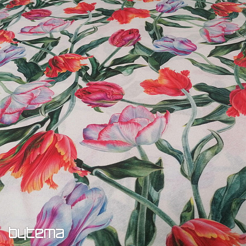 Dekorativno blago Shaggy tulipani