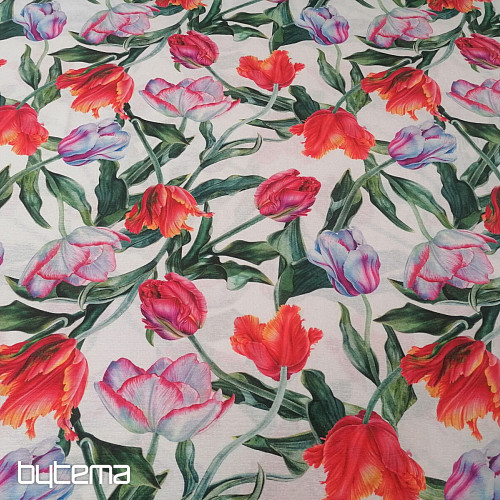 Dekorativno blago Shaggy tulipani