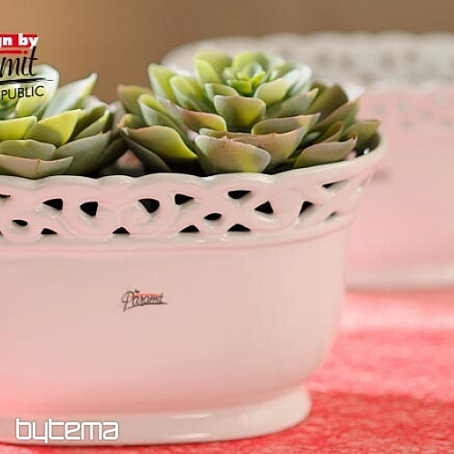 Jardinka čipka bela 24 cm