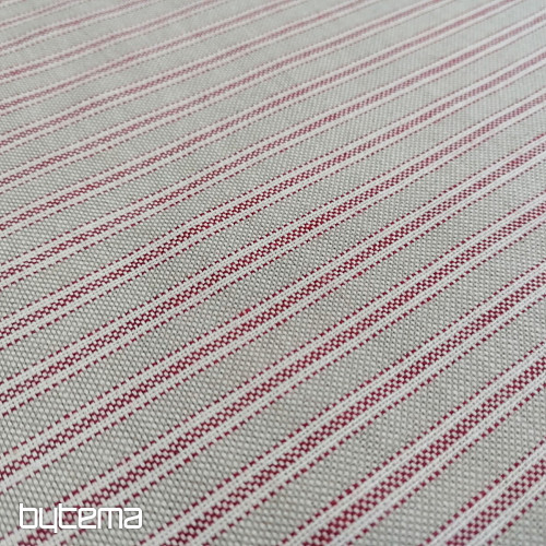 Dekorativna tkanina Iris stripes - bordo 65