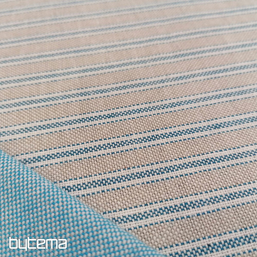 Dekorativna tkanina Iris stripes - modra 77