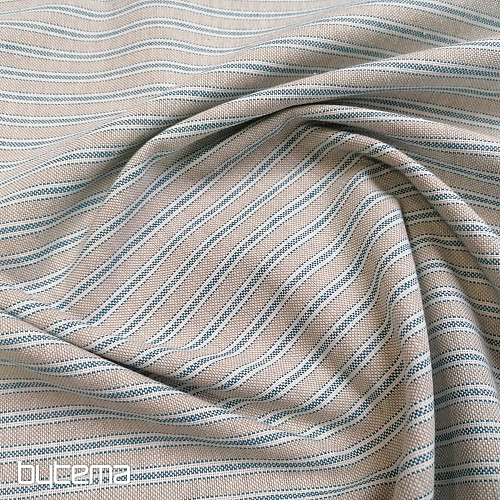 Dekorativna tkanina Iris stripes - modra 77