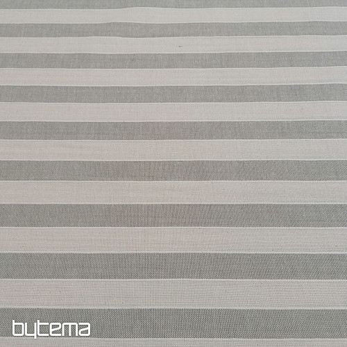 Dekorativna tkanina Trebol črte - bež 2 cm 50