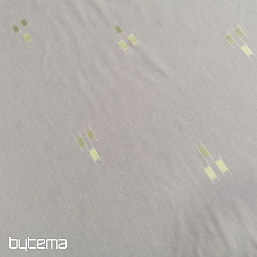 Voile zavesa 12106/180/04 zelen vzorec