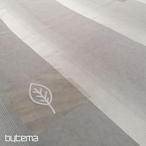 Voile zavesa krem cvetni listi bež - 731/300