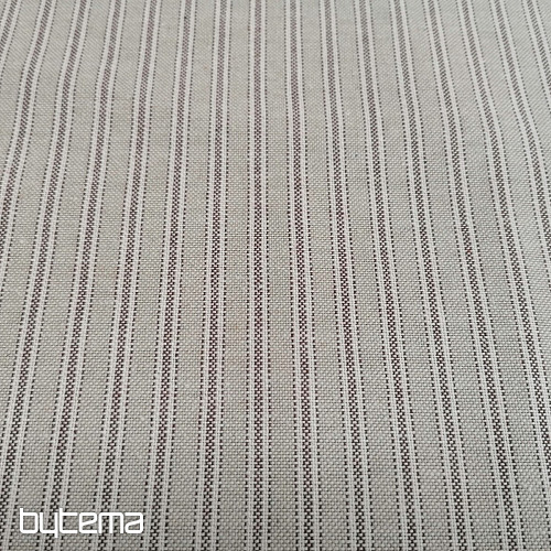 Dekorativna tkanina Iris stripes - rjava 55