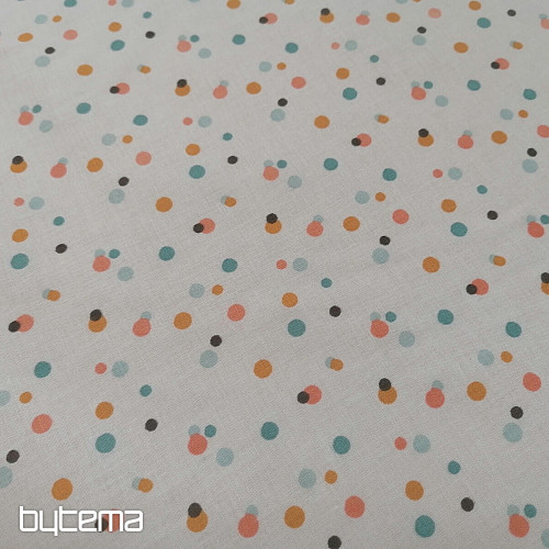 TICOY DOTS bombažna tkanina