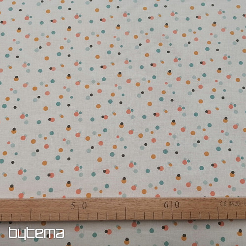 TICOY DOTS bombažna tkanina