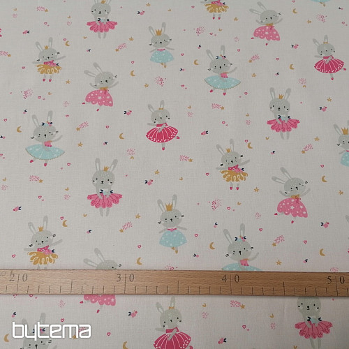 Bombažna tkanina Rabbit Fairy