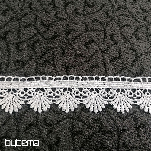 Čipka 5541/01- 4 cm bela