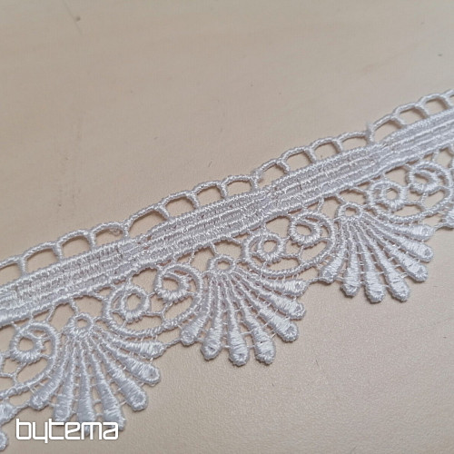 Čipka 5541/01- 4 cm bela