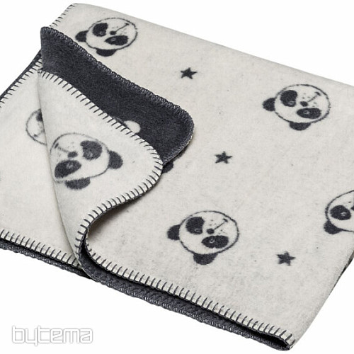 Otroška odeja PANDA 2212/60 slonokoščena 75x100