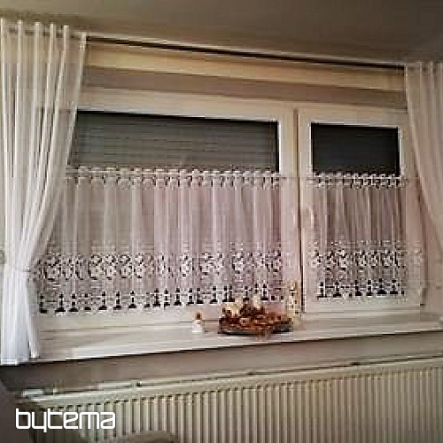 Vitražna zavesa vezena 11573