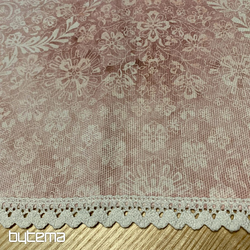 Star roza prt s čipko 70x70