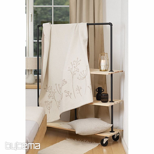Bombažna odeja DF JADE ivory 150x200 cm