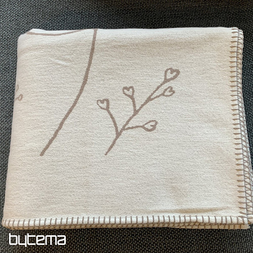 Bombažna odeja DF JADE ivory 150x200 cm