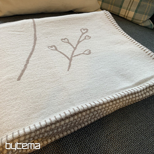 Bombažna odeja DF JADE ivory 150x200 cm