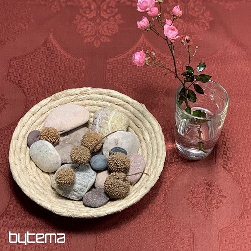 Prt DAMASK terakota 120x140