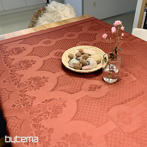 Prt DAMASK terakota 120x140