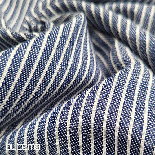 Dekoracija. tkanina NAVY BLUE STRIPE