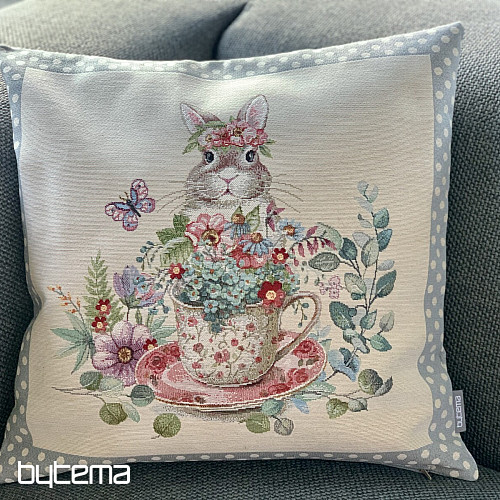 Tapiserija prevleka za blazino BARE IN A MUG siva