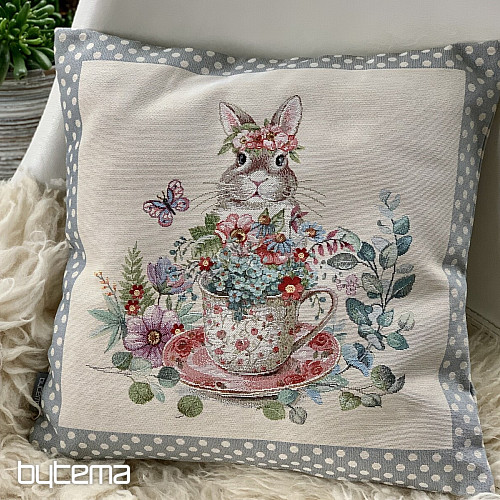 Tapiserija prevleka za blazino BARE IN A MUG siva