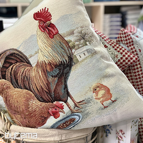 Goblen prevleka za blazino CHICKEN FAMILY