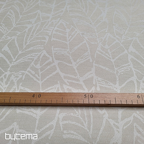 Dekorativna tkanina MALVIA listi KREM