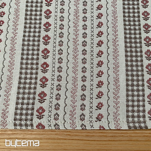 Namizni prt in šal TOSCANA VALERY RIGA BORDON STRIPE