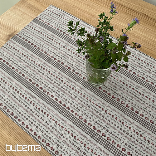 Namizni prt in šal TOSCANA VALERY RIGA BORDON STRIPE